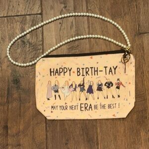 New! SWIFTIE Makeup Bag Merch with Lanyard Pearl Strap